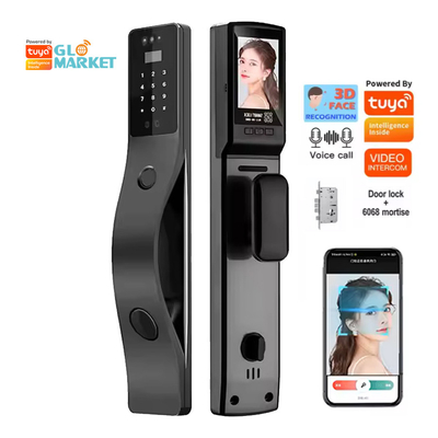 Glomarket Tuya Face Recognition Smart Door Lock Security Digital Password Fingerprint Door Smart Locks
