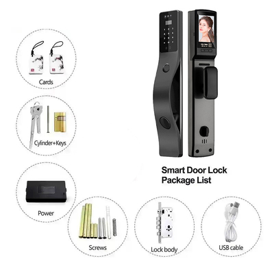 Glomarket Tuya Face Recognition Smart Door Lock Security Digital Password Fingerprint Door Smart Locks