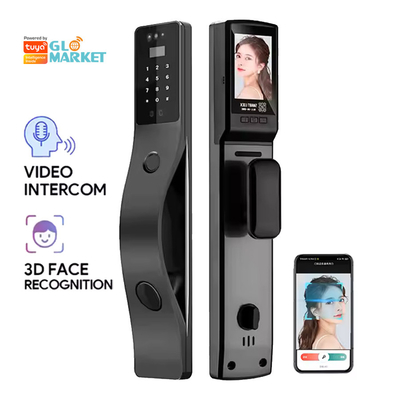 Glomarket Tuya Face Recognition Smart Door Lock Security Digital Password Fingerprint Door Smart Locks