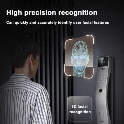 Glomarket 3d Face Recognition Smart Door Lock Tuya Real Time Video Intercom Wifi Intelligent Door Lock With Palm Print