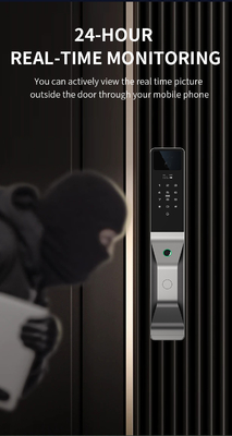 Glomarket Aluminum Alloy Automatic Tuya Smart Door Lock 3d Face Recognition Video Intercom Digital Fingerprint Lock
