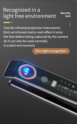 Glomarket Factory Price Wifi App Smart Door Lock With Face Recognition Biometric Fingerprint Cerradura Support Intercom Function