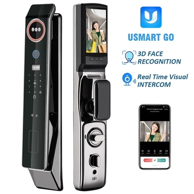 Glomarket Factory Price Wifi App Smart Door Lock With Face Recognition Biometric Fingerprint Cerradura Support Intercom Function