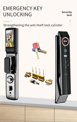 Glomarket Factory Price Wifi App Smart Door Lock With Face Recognition Biometric Fingerprint Cerradura Support Intercom Function