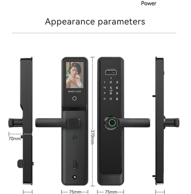 Glomarket Tuya Wifi Smart Lock Aluminum Wooden Door Face Recognition Palmprint Biometric Fingerprint Digital Smart Lock