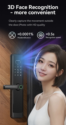 Glomarket Tuya Wifi Smart Lock Aluminum Wooden Door Face Recognition Palmprint Biometric Fingerprint Digital Smart Lock