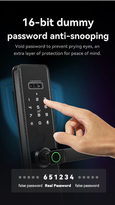 Glomarket Tuya Wifi Smart Lock Aluminum Wooden Door Face Recognition Palmprint Biometric Fingerprint Digital Smart Lock