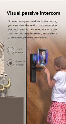 Glomarket Tuya Wifi Smart Lock Aluminum Wooden Door Face Recognition Palmprint Biometric Fingerprint Digital Smart Lock