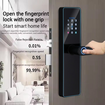 Glomarket Smart Cerradura Fechadura Digital Tuya Ttlock Lock Rfid Card Password Fingerprint Smart Door Lock