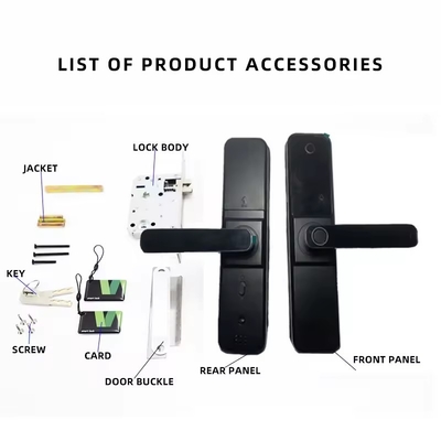 Glomarket Wifi Biometric Electronic Tuya App Remote Smart Lock Smart Fingerprint Door Lock With Cat Eye