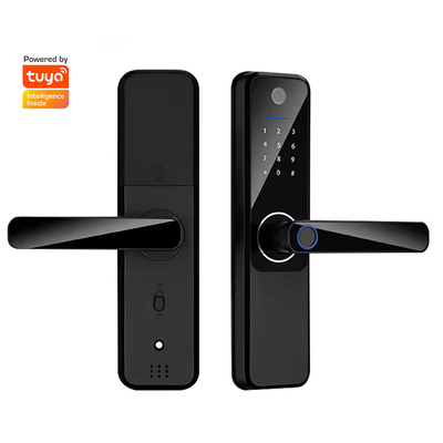 Glomarket Wifi Biometric Electronic Tuya App Remote Smart Lock Smart Fingerprint Door Lock With Cat Eye