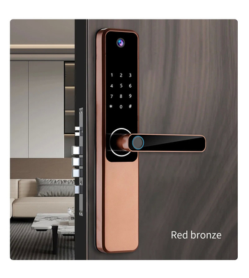 Glomarket Tuya Wifi Fingerprint Digital Password Intelligent Door Lock Remote Control Lock Smart With Camera