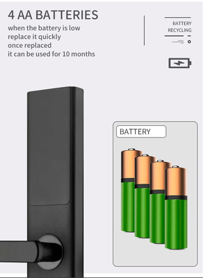 Glomarket Tuya Smart WiFi Digital Door Lock Code RFID IC Card Smartphone App Unlock Biometric Fingerprint Smart Lock