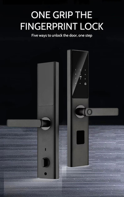 Glomarket Tuya Smart WiFi Digital Door Lock Code RFID IC Card Smartphone App Unlock Biometric Fingerprint Smart Lock