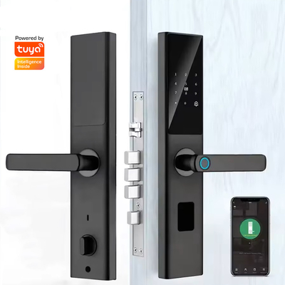 Glomarket Tuya Smart WiFi Digital Door Lock Code RFID IC Card Smartphone App Unlock Biometric Fingerprint Smart Lock