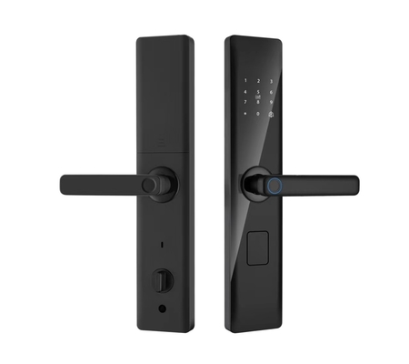 Glomarket Tuya Smart Security Digital Door Lock Biometric Fingerprint Handle Smart Lock Hotel Apartment Room Lock Factory Price