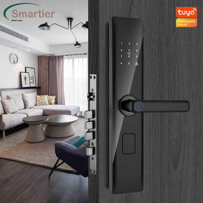 Glomarket Tuya Smart Security Digital Door Lock Biometric Fingerprint Handle Smart Lock Hotel Apartment Room Lock Factory Price