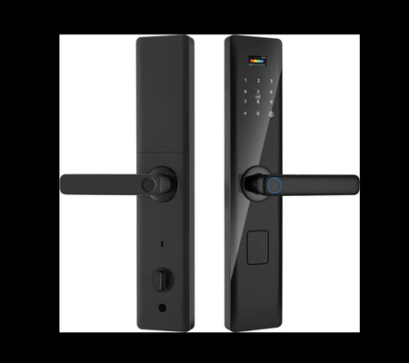Glomarket Tuya Smart Security Digital Door Lock Biometric Fingerprint Handle Smart Lock Hotel Apartment Room Lock Factory Price