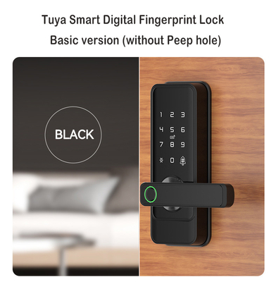 Glomarket Tuya Wifi Keyless Deadbolt Lock Serraduras Electric Handle Front Door Lock With Keypad Smart Fingerprint Digital Lock