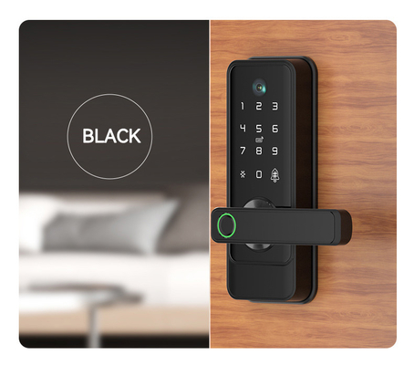 Glomarket Tuya Wifi Keyless Deadbolt Lock Serraduras Electric Handle Front Door Lock With Keypad Smart Fingerprint Digital Lock