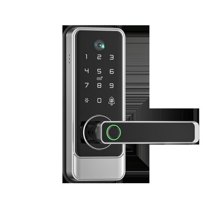 Glomarket Tuya Wifi Keyless Deadbolt Lock Serraduras Electric Handle Front Door Lock With Keypad Smart Fingerprint Digital Lock