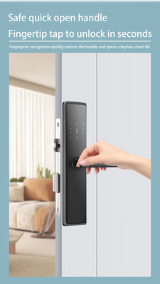 Glomarket Apartment Room Lock Fingerprint Smart Door Lock Ble Password Keyless App Control Digital Door Locks