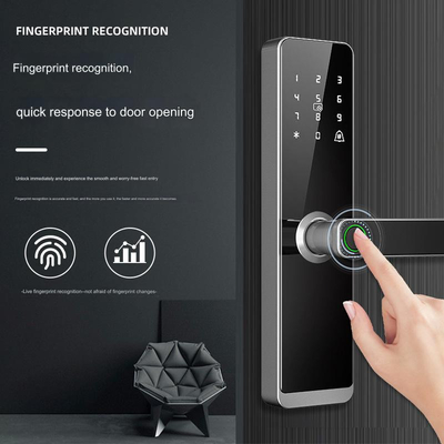Glomarket Wholesale Factory Price Intelligent Fingerprint Handle Lock Keyless Digital Hotel Tuya App Smart Digital Door Lock