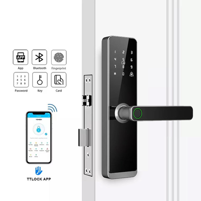 Glomarket Wholesale Factory Price Intelligent Fingerprint Handle Lock Keyless Digital Hotel Tuya App Smart Digital Door Lock