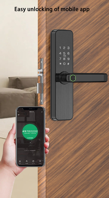 Glomarket Tuya Smart Door Lock Bedroom Home Digital Biometric Fingerprint Intelligent Handle Electronic Locks