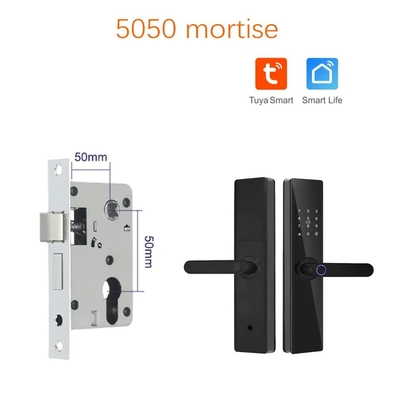 Glomarket Tuya TTlock Fingerprint Digital Password Apartment Home Room Cerraduras Inteligentes Security Smart Wooden Door Lock