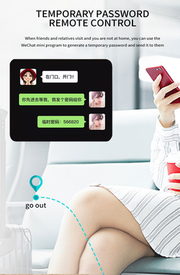 Glomarket Tuya TTlock Fingerprint Digital Password Apartment Home Room Cerraduras Inteligentes Security Smart Wooden Door Lock