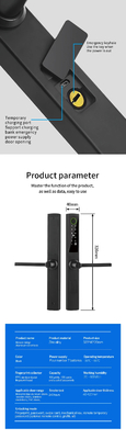 Glomarket Broken Bridge Smart Lock High-end Intelligence Zinc Alloy Tuya Wifi Fingerprint Waterproof Door Lock