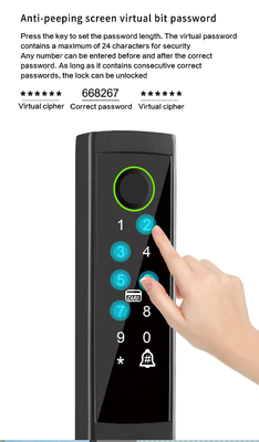 Glomarket Broken Bridge Smart Lock High-end Intelligence Zinc Alloy Tuya Wifi Fingerprint Waterproof Door Lock