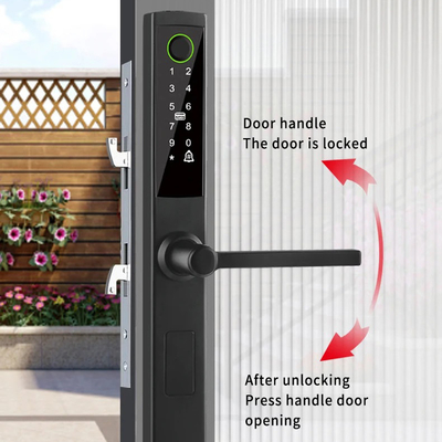 Glomarket Broken Bridge Smart Lock High-end Intelligence Zinc Alloy Tuya Wifi Fingerprint Waterproof Door Lock