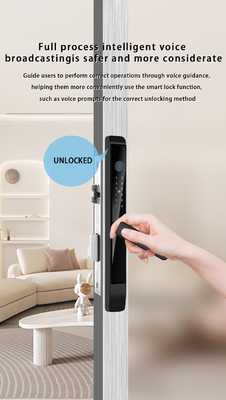 Glomarket Outdoor Aluminum Sliding Door Lock Digital Handle Electronic Ttlock Fingerprint Tuya Waterproof smart Locks