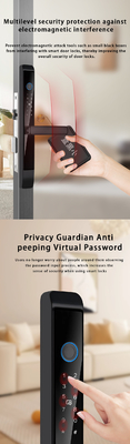 Glomarket Outdoor Aluminum Sliding Door Lock Digital Handle Electronic Ttlock Fingerprint Tuya Waterproof smart Locks
