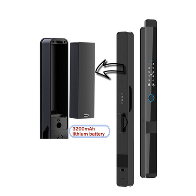 Glomarket Security Cerradura Inteligente Security Home Automatic Electric Wifi Fingerprint Digital Tuya Smart Door Lock