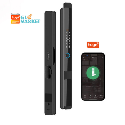 Glomarket Security Cerradura Inteligente Security Home Automatic Electric Wifi Fingerprint Digital Tuya Smart Door Lock