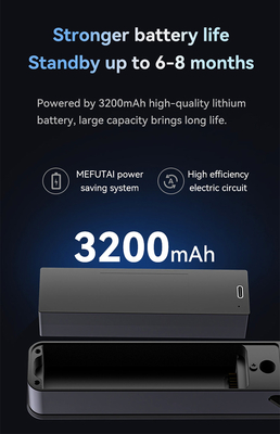 Glomarket Security Cerradura Inteligente Security Home Automatic Electric Wifi Fingerprint Digital Tuya Smart Door Lock