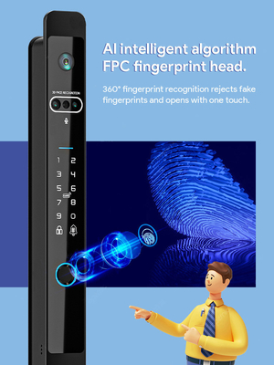Glomarket Tuya 3d Face Cerradura Inteligente Automatic Electric Wifi Camera Fingerprint Digital Smart Door Lock