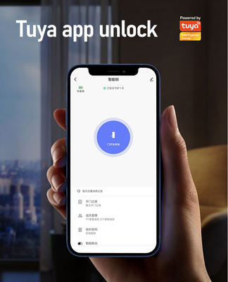 Glomarket Courtyard Villa Gate Lock High Security Waterproof Intelligent Dual Fingerprint Password Smart Lock