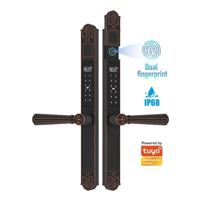 Glomarket Courtyard Villa Gate Lock High Security Waterproof Intelligent Dual Fingerprint Password Smart Lock