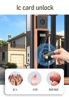 Glomarket Courtyard Villa Gate Lock High Security Waterproof Intelligent Dual Fingerprint Password Smart Lock