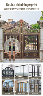 Glomarket Courtyard Villa Gate Lock High Security Waterproof Intelligent Dual Fingerprint Password Smart Lock