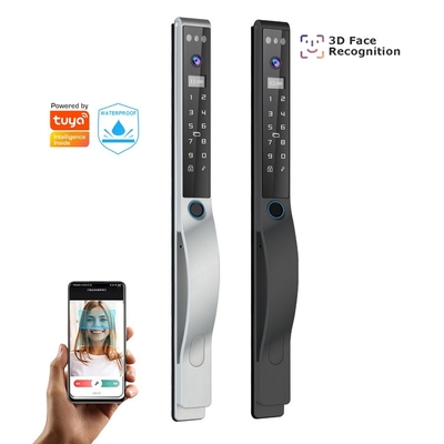 Glomarket Outdoor Electric Keyless 3D Face Recognition Tuya Digital Password Card Door Lock Waterproof Fingerprint Smart Lock