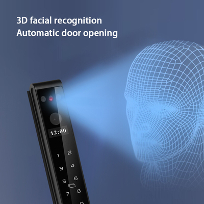 Glomarket Outdoor Electric Keyless 3D Face Recognition Tuya Digital Password Card Door Lock Waterproof Fingerprint Smart Lock