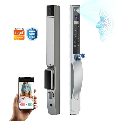 Glomarket Outdoor Electric Keyless 3D Face Recognition Tuya Digital Password Card Door Lock Waterproof Fingerprint Smart Lock