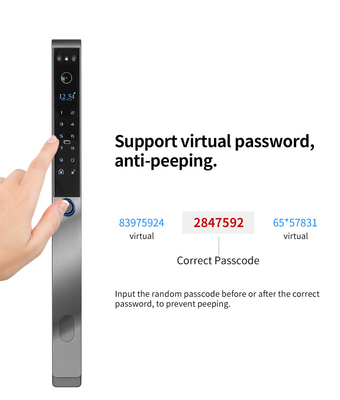 Glomarket Outdoor Electric Keyless 3D Face Recognition Tuya Digital Password Card Door Lock Waterproof Fingerprint Smart Lock