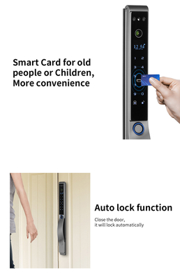 Glomarket Outdoor Electric Keyless 3D Face Recognition Tuya Digital Password Card Door Lock Waterproof Fingerprint Smart Lock