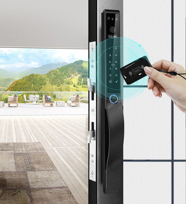 Glomarket Outdoor Electric Keyless 3D Face Recognition Tuya Digital Password Card Door Lock Waterproof Fingerprint Smart Lock
